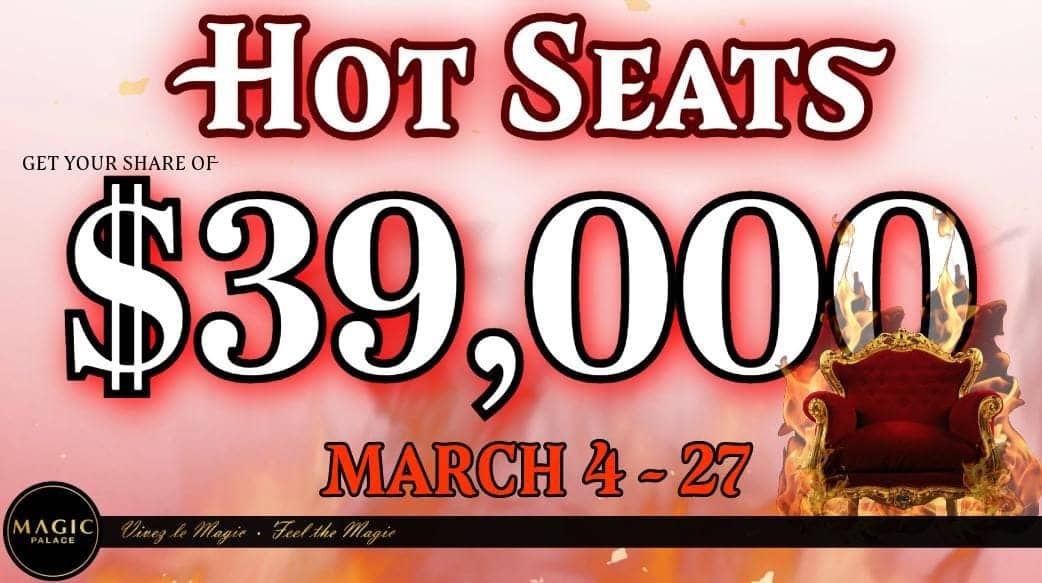 Hot Seats! Monday, Tuesday & Wednesday